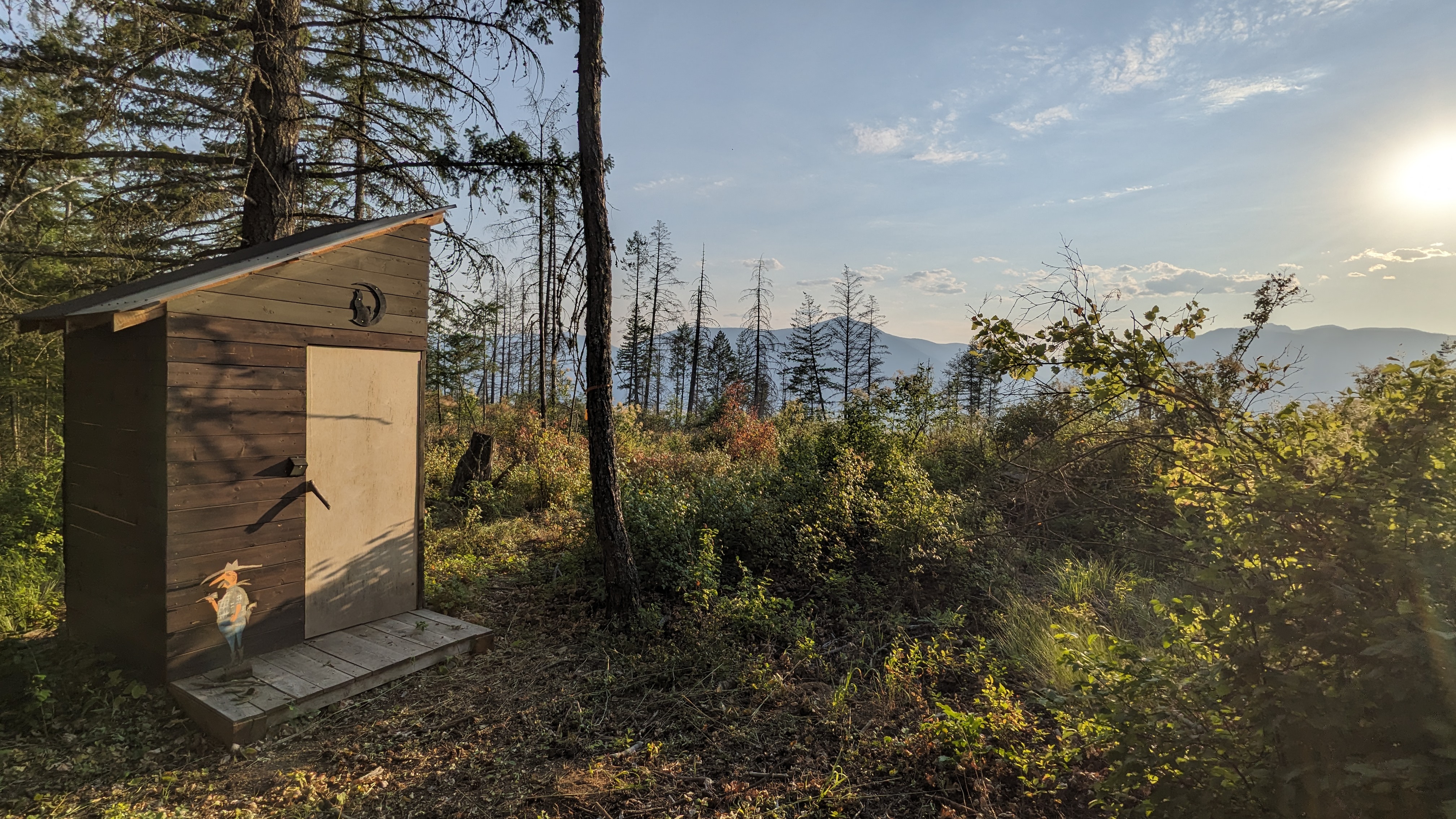 Outhouse with a view